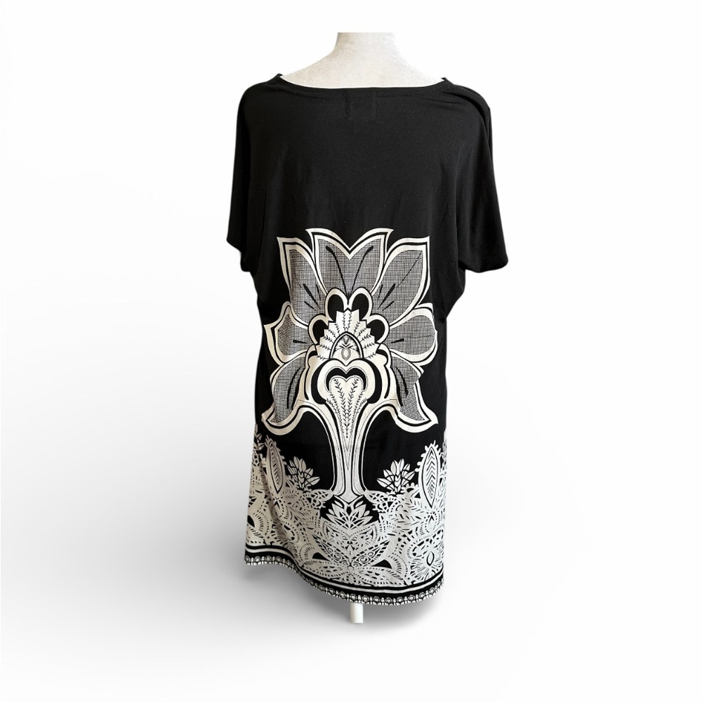 Ameri Mode Elegant Black And White Floral Women's… - image 3